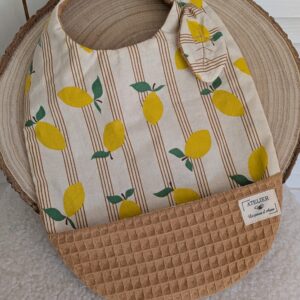 Bavoir récupérateur - grande taille - Citrons