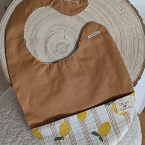 Bavoir récupérateur - petite taille - Citrons